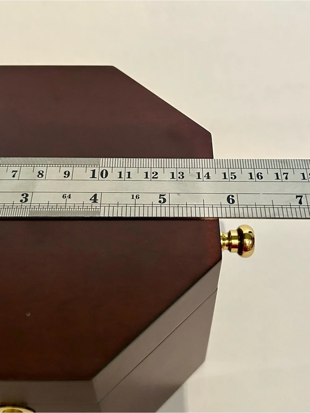 Brass Nautical Clock in Mahagony Wood Finish Box with Alarm
